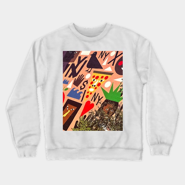 Graffiti Street Art High Line Manhattan NYC Crewneck Sweatshirt by eleonoraingrid